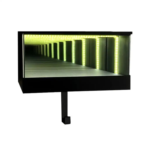 Infinity Garage Keychain with LED Light Car Model Display Key Holder Infinite Illusion Tunnel Effect Home Decor Christmas Gift